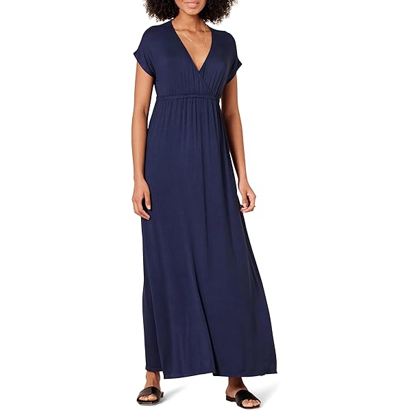 chinese dress ladies Red Maxi Dress | Red Elastic Waist Maxi Dress main image 1