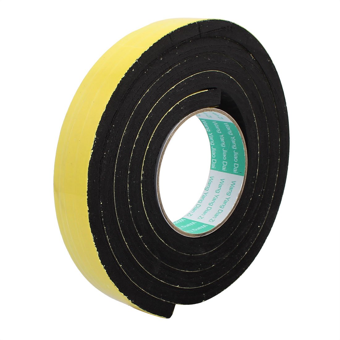 sourcingmap 30mm Width 10mm Thickness Single Side Shockproof Sponge Foam Tape 2M Length