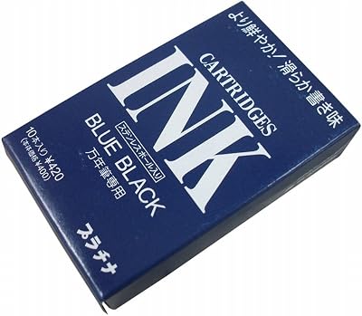 Platinum Blue Ink Cartridges Pack of 10 for Fountain Pens