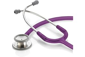 ADC 603FV Adscope Model 603 Premium Stainless Steel Clinician Stethoscope With Tunable AFD Technology, Amethyst