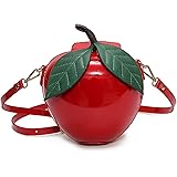 Fruit Apple Pineapple Strawberry Watermelon Shape Women PU Leather Clutch Purse Cross Body Bag