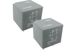 SONZROD 2-Pack 12193604 Relay - 30A 12VDC 4-Pin SPST Automotive Relay - Compatible with GM Vehicles (for Chevrolet Silverado, Buick Enclave) - Fixes AC Failures & Start System Issues