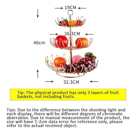 BECF Fruta Y El Soporte Vegetal, De 3 Niveles Basket, Accesorios ...