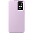 SAMSUNG Galaxy A35 5G S-View Wallet Phone Case, Protective with Closed Cover Screen Display, Finger Tap Control, Slim Design, Card Holder Pocket, US Version, EF-ZA356CVEGUS, Lavender