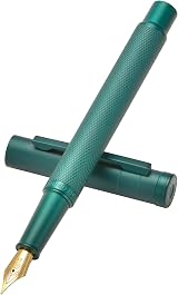 Hongdian erofa Dark Green Forest Bent Nib Fountain Pen with Converter Gift Box view 4