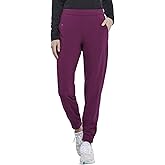 Dickies Retro Women Scrubs Pant Mid Rise Jogger Plus Size DK050, 2XL, Wine