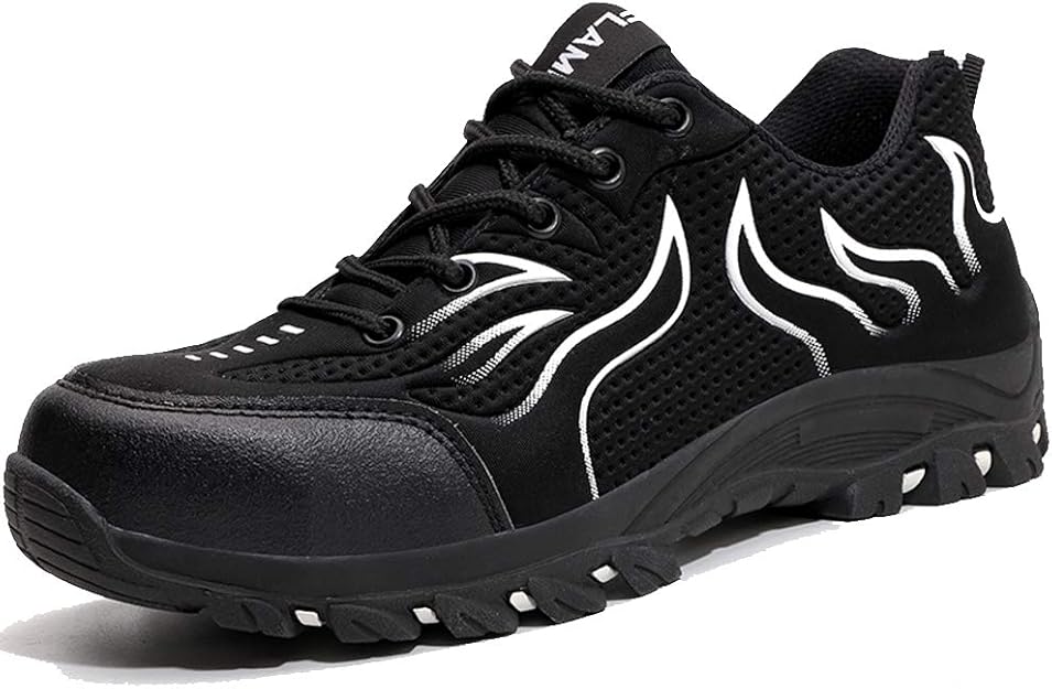 Eclimb Men Women Steel Toe Work Shoes Slip Resistant Safety