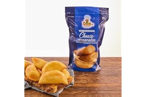 DELE FOOD PRODUCTS DELE FOOD White Cheese Empanadas, 3 oz (8 Units) – Gluten-Free Frozen Appetizer with Cornmeal Dough and Cheese – Pre-Cooked and Ready to Heat in Oven or Air Fryer – Perfect Snack or Party Food