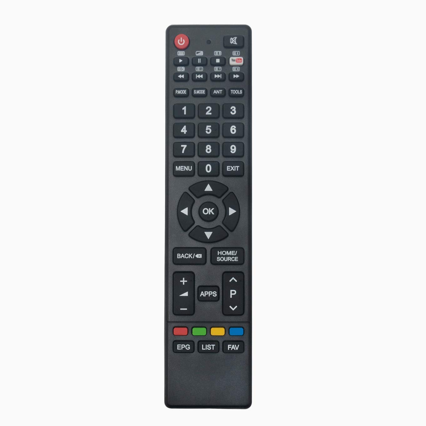 VINABTY GCBLTV64AI-D3 Remote Control Replacement fit for Changhong UHD TV with Youtube GCBLTV64AID3 UHD75E7000ISX2 UHD65D6500 UHD65E6200ISX2 UHD55E6000ISX2 65E6200 75E7000