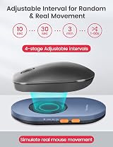 VAYDEER Ultra Slim Mouse Mover Air 3 Jiggler Adjustable Timer Silent view 3