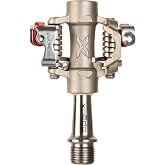 XPEDO M-Force 8 Clipless Bike Pedals for MTB, Gravel &amp; XC, SPD Compatible | Dual-sided entry, adjustable release tension, triple sealed bearings, compatible with Shimano SPD cleats, includes XPT cleats