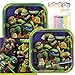Teenage Mutant Ninja Turtles Theme Plates and Napkins Serves 16 with Birthday Candles
