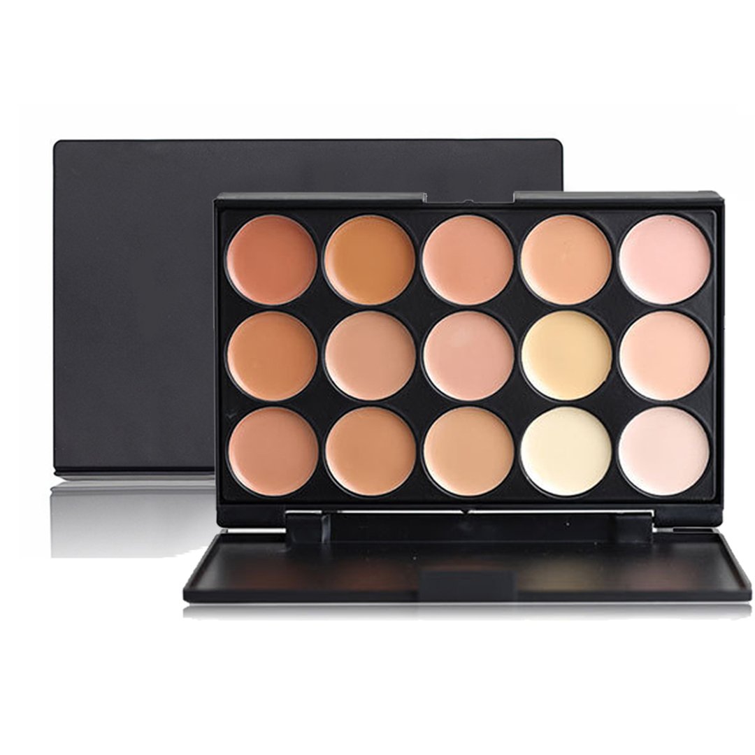 FantasyDay® Professional 15 Colours Cream Concealer Camouflage Makeup Palette Contouring Kit #2 - Ideal for Professional and Daily Use