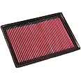 K&N Engine Air Filter: Increase Power & Acceleration, Washable, Premium, Replacement Car Air Filter: Compatible with 2003-2011 BMW (650i, 520i, 540i, 550i, 545i, 645Ci), 33-2294
