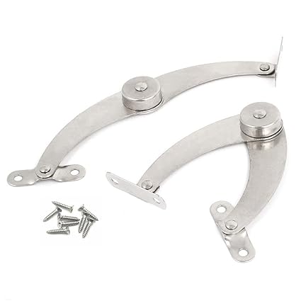 2pcs Kitchen Cabinet Door Lift Up Strut Lid Stay Hinge Flap Stay