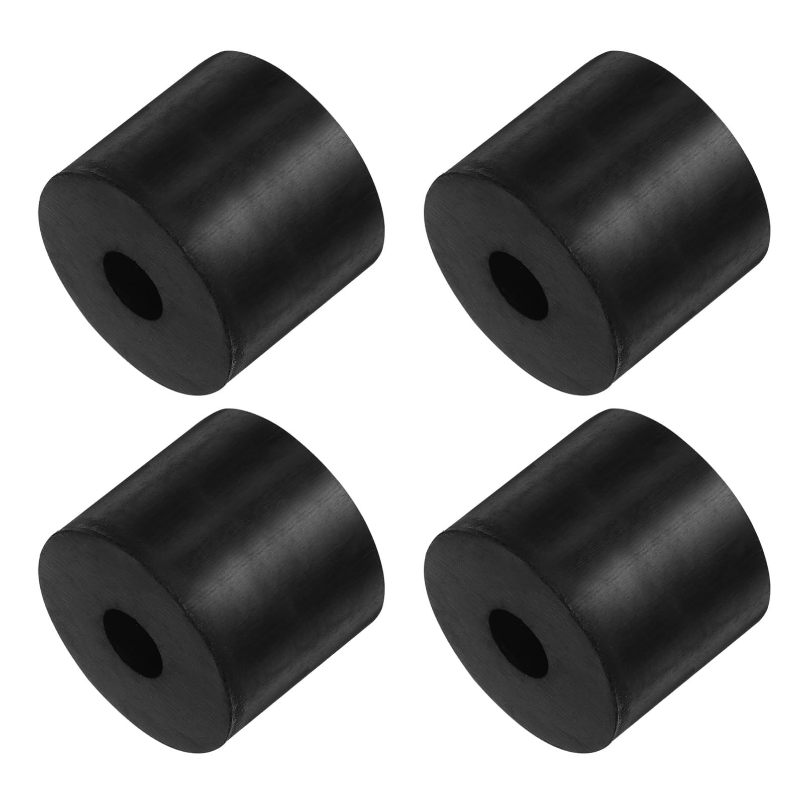 Kozelo 4pcs Rubber Spacer [12x40x40mm] Anti Vibration Isolation Pads, for Home Cars Boat Accessories, Neoprene, Black