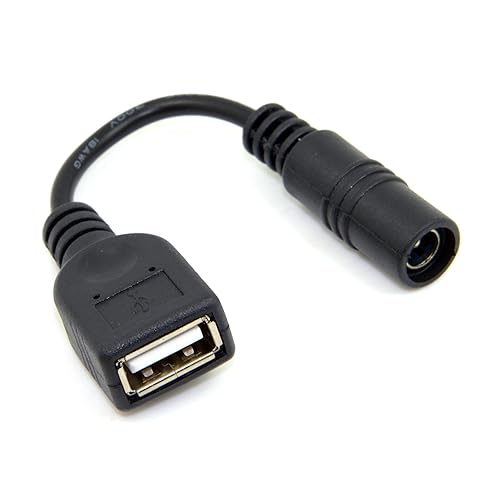 JSER 5V USB Female to DC Power Jack Charge Adpter Cable