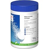 Milk System Cleaning Tablets for Jura Coffee Machine, 60 Tablets 180g Total | VILLAPOOL Gentle Formula &amp; Precise Dose Milk System Cleaner Descaling Tablets, Helps Clean Milk Fats &amp; Proteins Residue