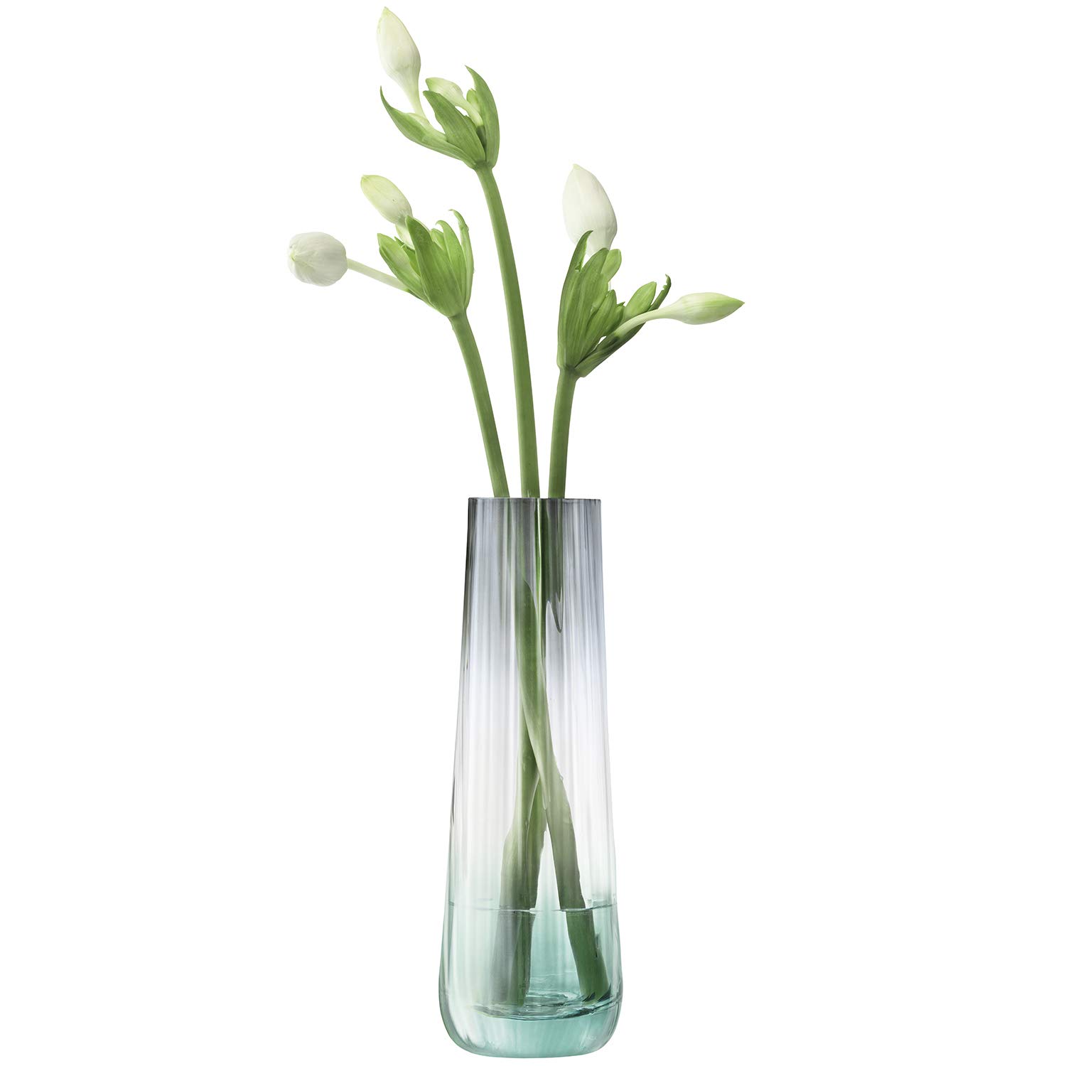 LSA Dusk Vase H20cm Green/Grey| 1 Unit | Mouthblown & Handmade Glass | DU08