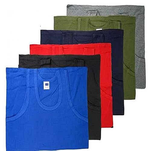 RIBBED VEST MENS 100 Cotton White Fitted Muscle Gym Rib Tank Top