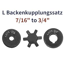 uxcell 7/16" to 3/4" L075 Flexible 3-Piece L-Jaw
