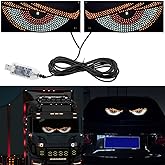 Devil Eyes Light for Cars,LED Eye for Car,4.7in x 11.8in Flexible Car LED Display,Windshield Eyes Animated Led,Dynamic Personalized Big Eye Lights for Car Windshield
