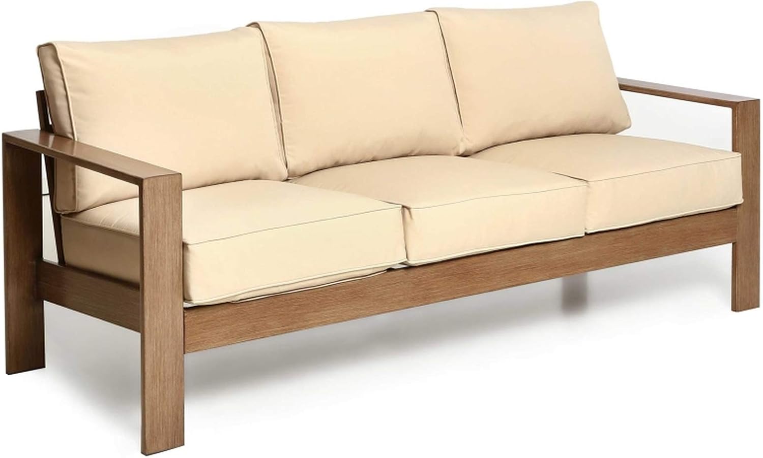 Creative Living Beige Beige-3Cushion Furniture Cushions & Pillows, Deep Seating Cushion for Patio Sofa : Garden & Outdoor