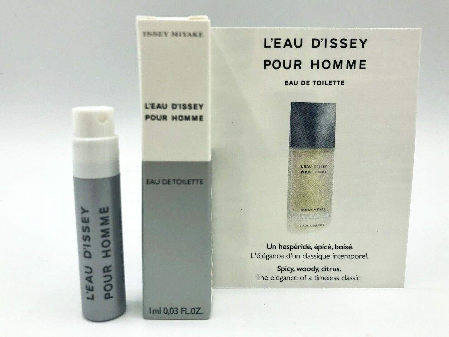 ISSEY MIYAKE L'EAU D'ISSEY POUR HOMME 1.0ml .03fl oz x 1 COLOGNE SPRAY  Good Product quality!!
