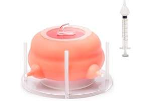 Elevonix Miracle Nipple for Multiple Kittens, Puppy Feeders for Multiple Puppies with Support Base,Smooth Flow Nipple for Puppies,Ideal Replacement for Kitten Bottle Feeding Kit,400ml Capacity(Pink)