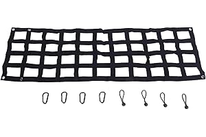 Depisuta Heavy Duty Tailgate Net for Truck Bed, 60" X 18", Tailgate Cargo Netting for F250F350F450, Replacement for 1500 2500