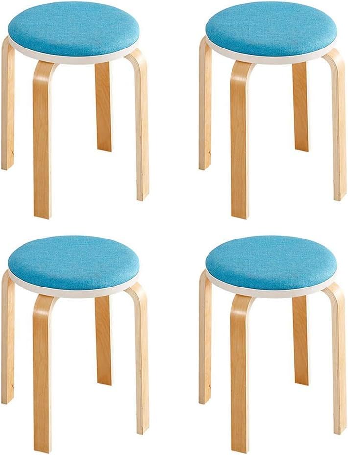 DALL Stool Solid Wood Dining Stool Stacked Stool Dressing Stool Table Stool Home Furniture 32x32x45cm (color : T10)