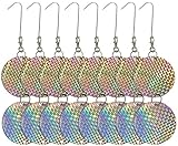 Reflective Bird Repellent Disks - Keep Birds Away From Your Home, Garden, Patio - Scare Birds With These Stunning Bird Scarers - Bird Deterrent Discs For Pigeons, Woodpeckers, Owl And Many More