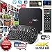 [Mega1Comp Exclusive] MXQ Pro HDTV Box UHD 1080P HD up to 4K Android OS 64 Bit Amlogic Quad Core HDMI WiFi Internet Browser Games Google Play with Mini Wireless Keyboard
