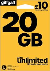 Giffgaff 4G Trio SIM Card £5 Credit Adapter Included All Phones view 1