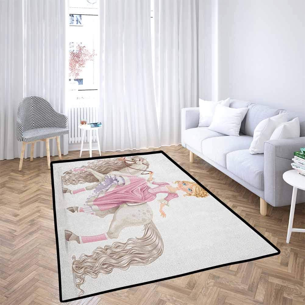 Teen Girls Extra Large Playmats Fantasy Carriage Palace Gift for Children