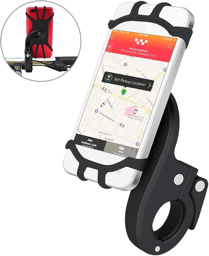 Support de téléphone étanche pour moto EJ.LIFE - Noir - Convient à la plongée et au cyclisme en