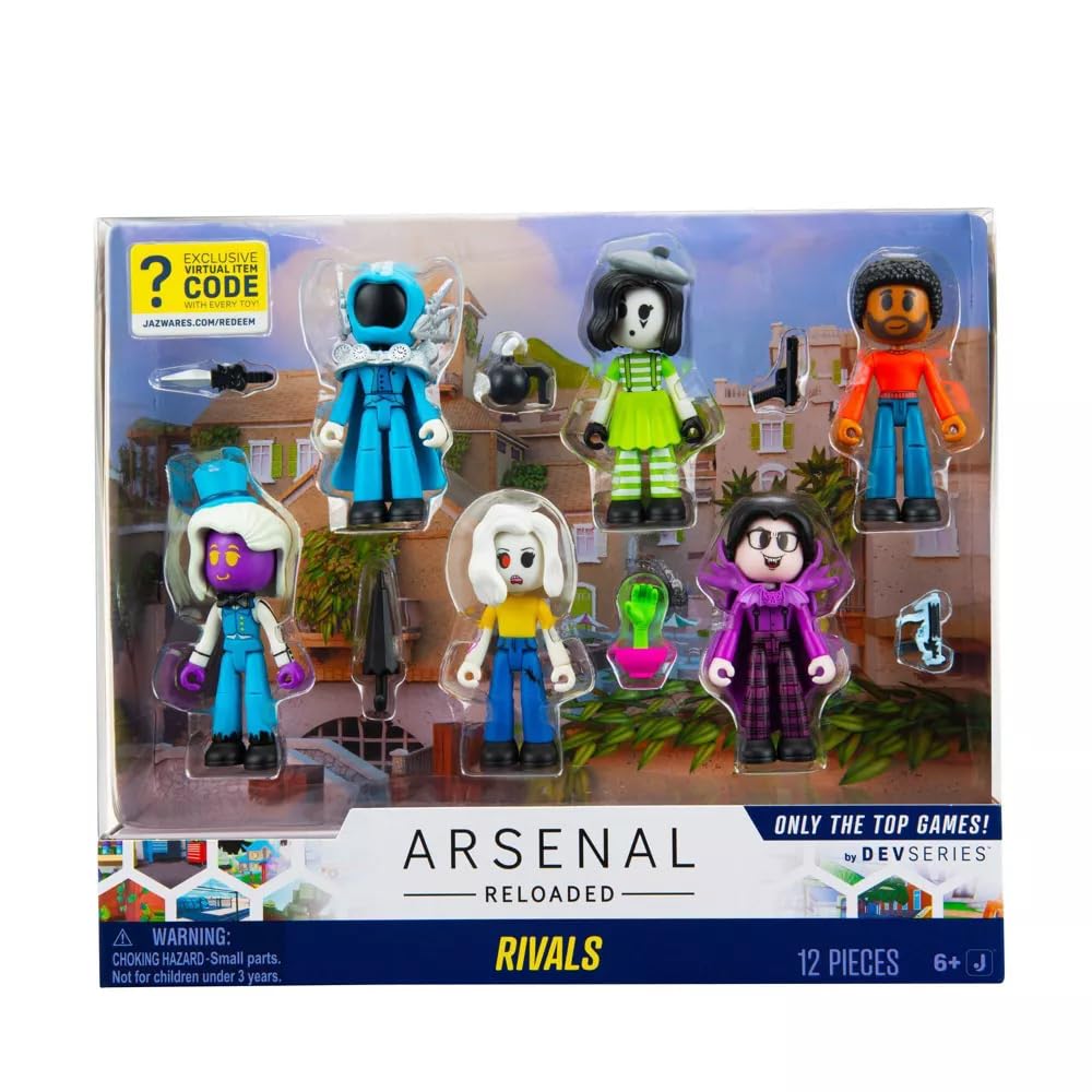 DevSeries CRS0042-6 Figure Pack - Arsenal Reloaded: Rivals, Movable Action Figures with Game Code