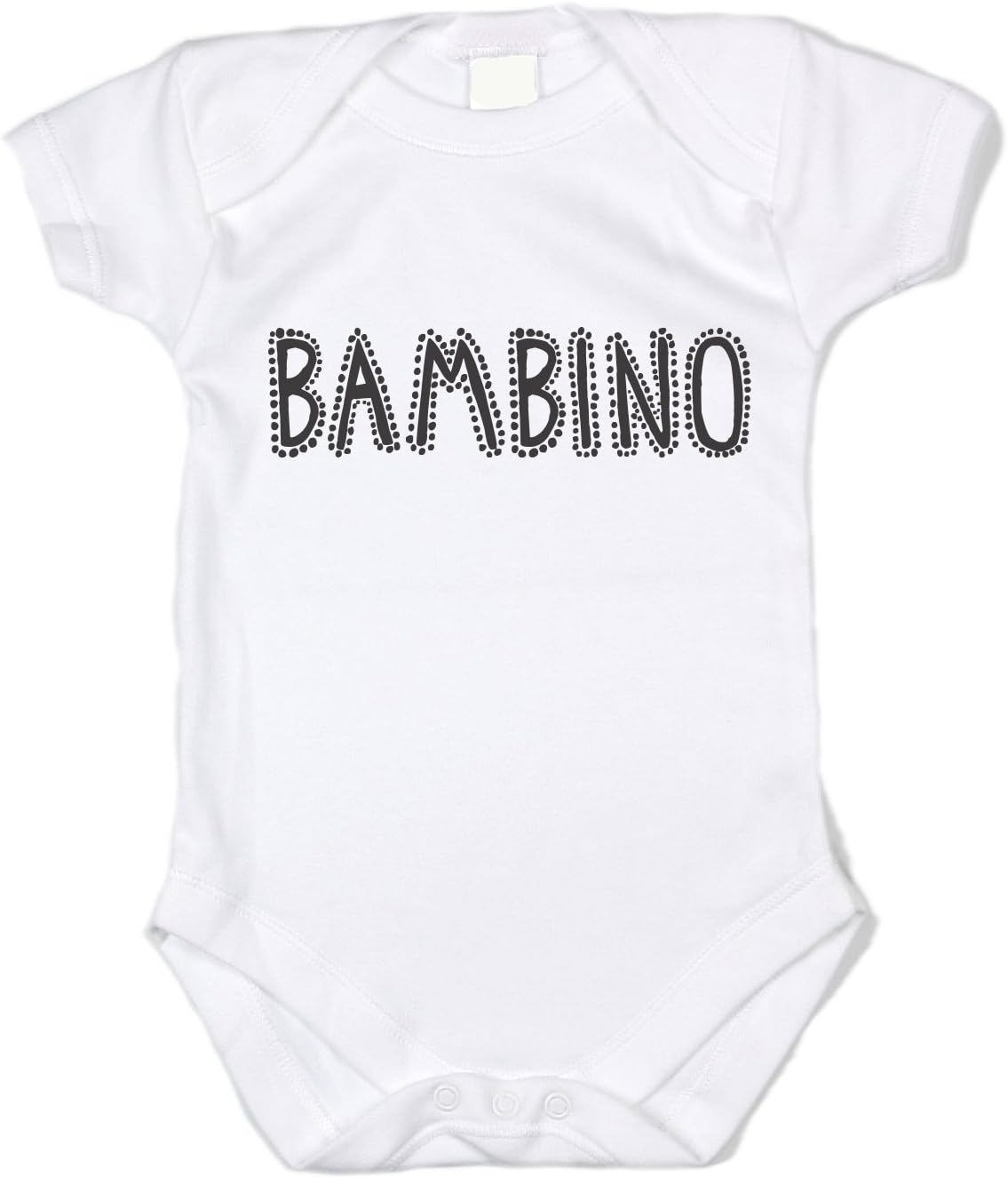 Funny Baby Onesie "Bambino" (Black Text) Infant Bodysuit (0-3 months)