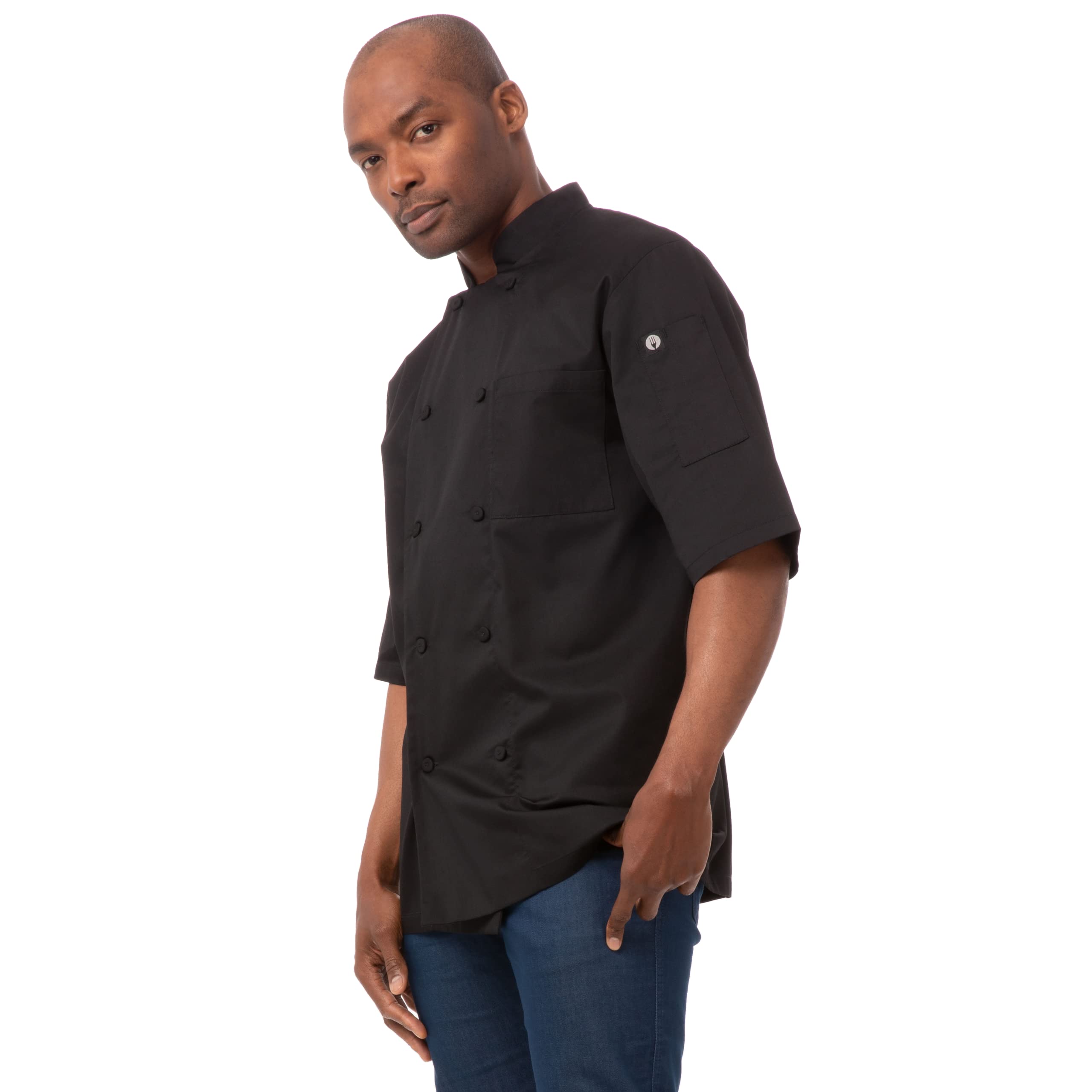 Chef Works Mens Jlcvblkxl Jacket, Black, XL UK