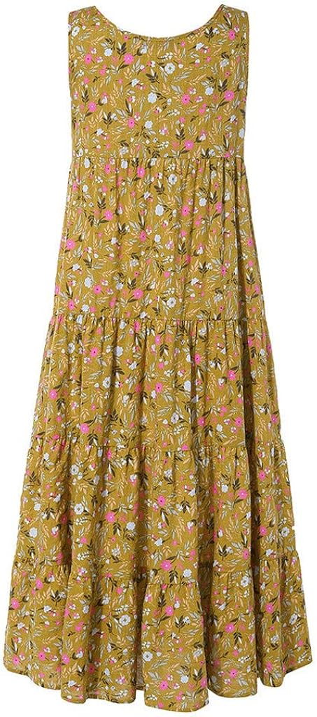 Bekleidung URIBAKY Folklore Kleid Frauen Plus Größe Blumendruck