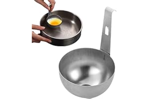 Egg Poacher Pan | Stainless Steel Poached Egg Cooker, Stainless Steel Hangable Poached Eggs Cups for Household, Kitchen, Picn