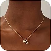 JIAOGE Valentines Day Gifts for Kids Teens Girls - Gold/Silver Heart Initial Necklaces for Women Girls Jewelry Dainty Gold Letter Heart Pendant Birthday Gift for Women Teen Girl Gifts Trendy Stuff