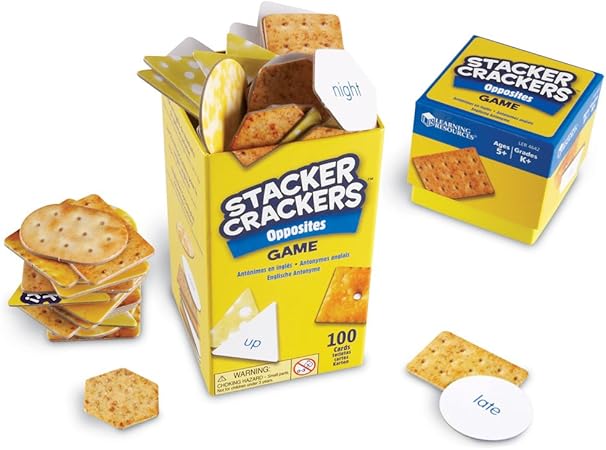 Amazon ラーニング リソーシズ Learning Resources 英単語ゲーム クラッカータワー 反対語ゲーム Stacker Crackers Opposites Game Ler4642 英語 外国語 おもちゃ