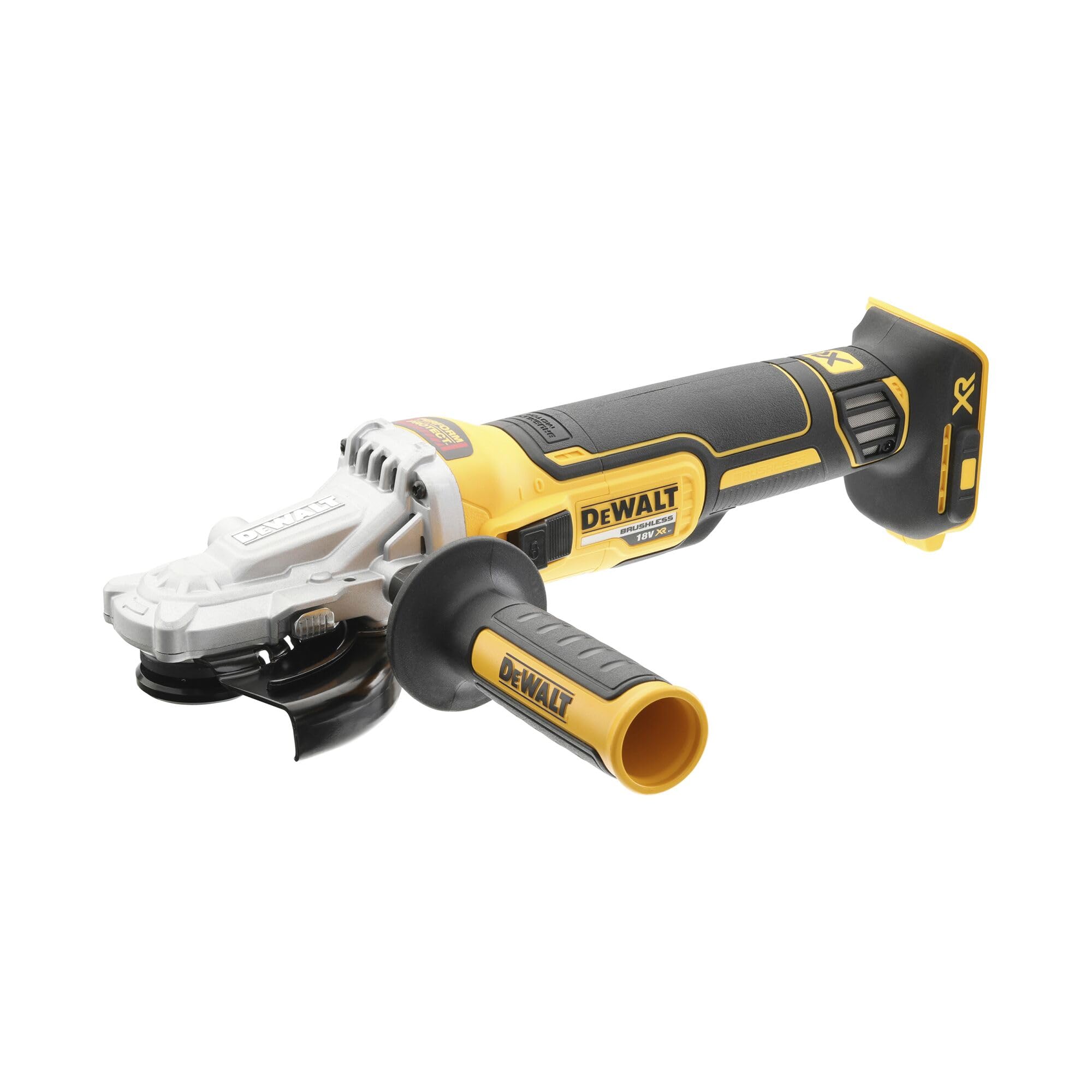 DEWALT 18V XR Brushless 125mm Flat Head Angle Grinder, Tool Only, DCG405FN-XJ