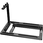 XRIKUI Vertical GPU Mount Bracket, Aluminum Alloy Graphics Card Holder with PCIe Riser Slot and 120mm Fan Support, Compatible with 2/3-Slot GPUs for Custom PC Builds