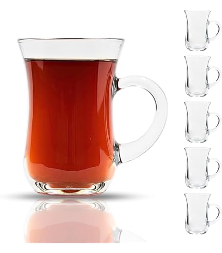 Amazon.com | Stainless Steel Tea Chai Glass Set (6 Pcs. South Indian Design  Style) Cup Coffee Glass - Tea Glass - Heavy - Steel Glass for Kids - Steel  Glasses Set of