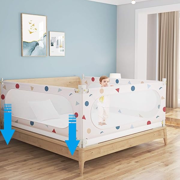 king size bed baby rails
