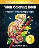 Adult Coloring Book: Stress Relieving Animal Designs by Morgana Skye