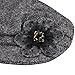 EINSKEY Women's Winter Hat Newsboy Cap Wool Felt Cloche Hat Flower Church Visor Beret Cabbie Hat