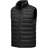 Rdruko Men's Puffer Vest Lightweight Outerwear Winter Warm Outdoor Hiking Casual Vest with 5 Pockets